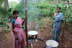 Lunch being prepared for tribal students