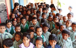 Students at Chamrajnagar School