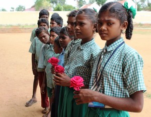 Tribal Students Welcoming Guests